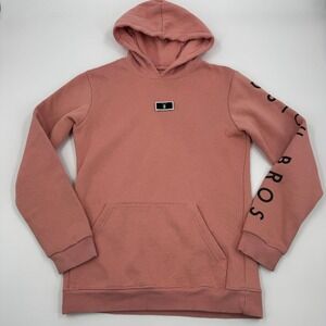 Dutch Bros Coffee Pink Hoodie Sweatshirt Long Sleeve Small Designed in Oregon